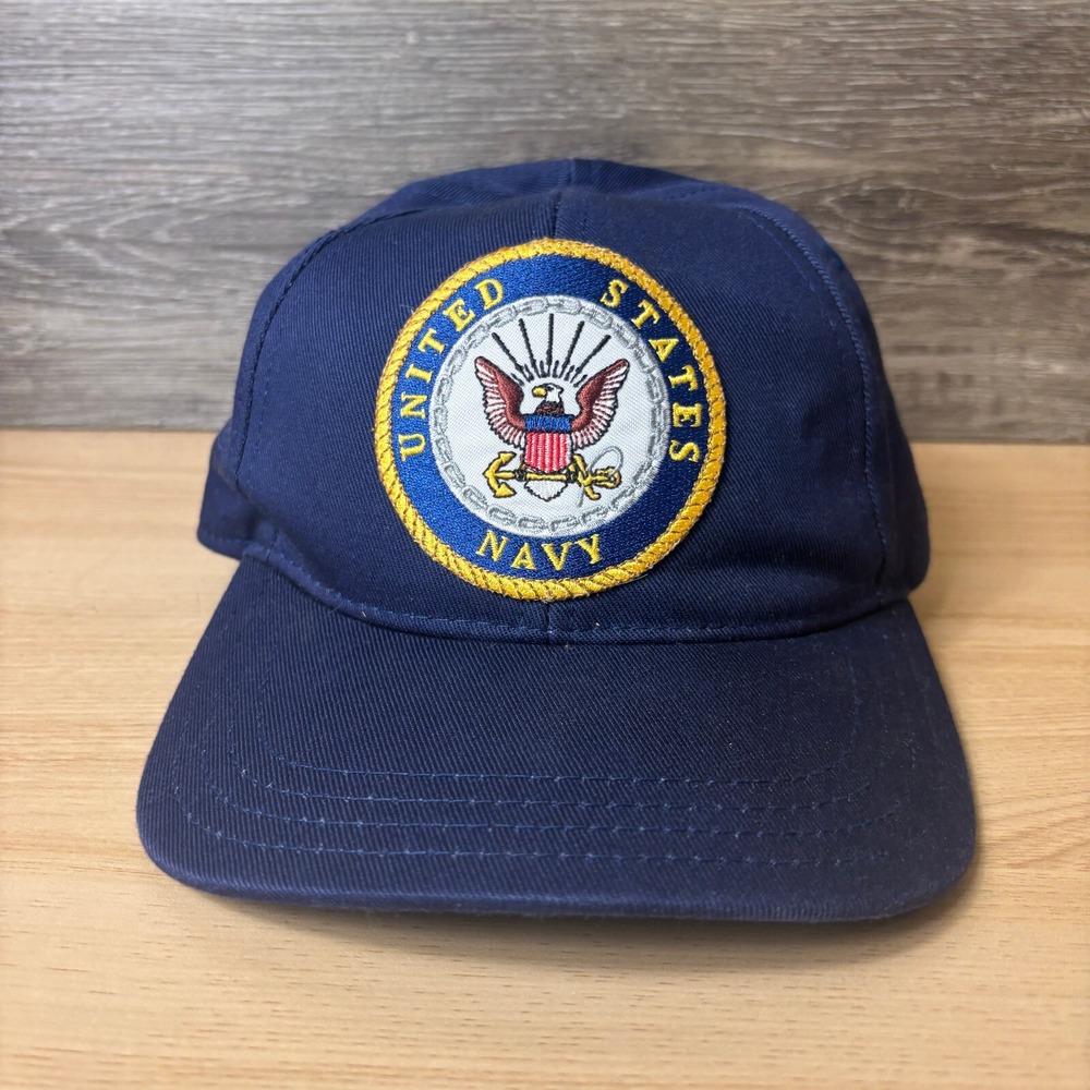 US Honor Hat Cap Strap Back Blue Navy Adjustable